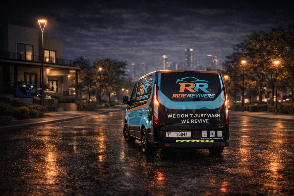 ride revivers van branding rear view