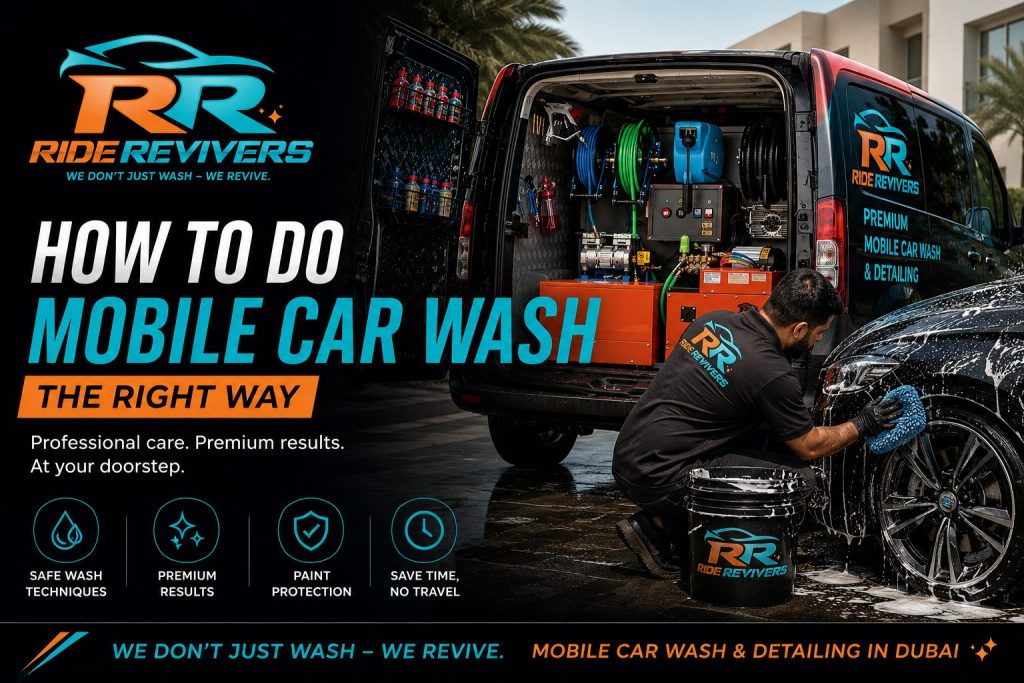 how to do mobile car wash the right way