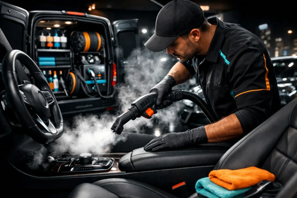 Steam Cleaning Car Interior the Right Way