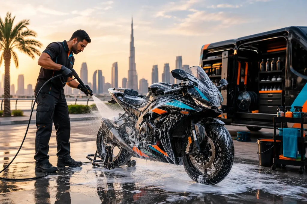 Mobile Bike Wash Dubai at Your Doorstep